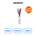 GENESIS 2106-1101/1000 Bobina 305m Cable 6x22 AWG 100% Cobre con Certificación Riser