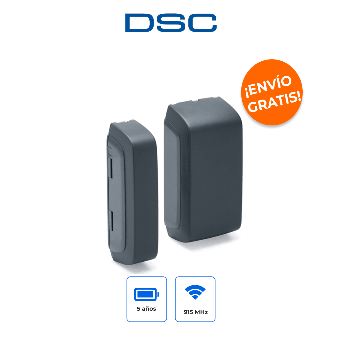 DSC PG9312 Contacto Magnético Inalámbrico Exterior PowerG con Entrada Auxiliar e IP66