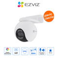 EZVIZ CS-H80X Cámara PT WiFi 4K 360° con Lente Dual, Visión a Color Nocturna e Inteligencia Artificial