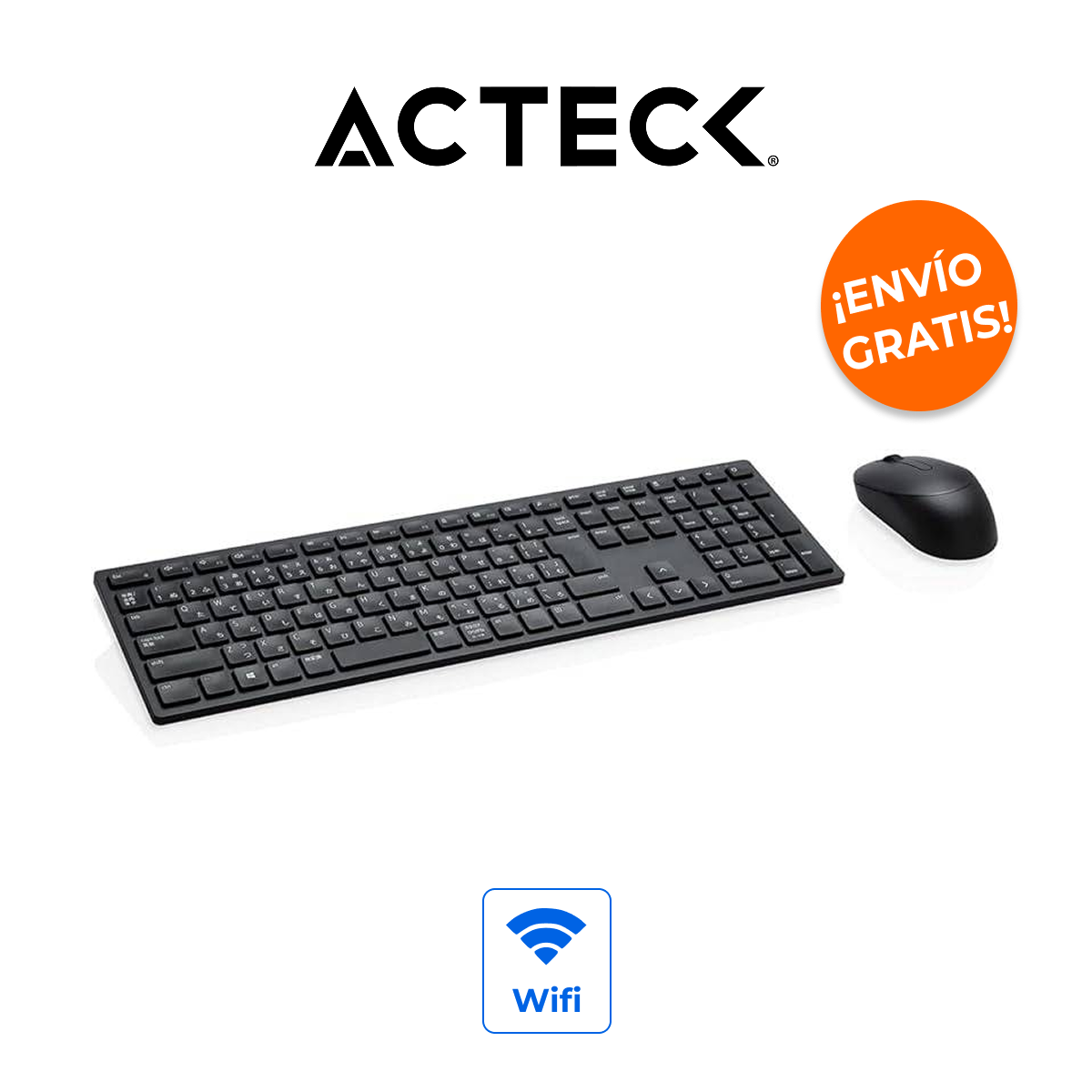 ACTECK AC-943499 Kit Teclado y Mouse Inalámbrico Creator Vantage Prime MK555