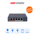 Hikvision DS-3E1505P-EI/M Switch Gigabit Administrable 5 Puertos (4 PoE) 10/100/1000
