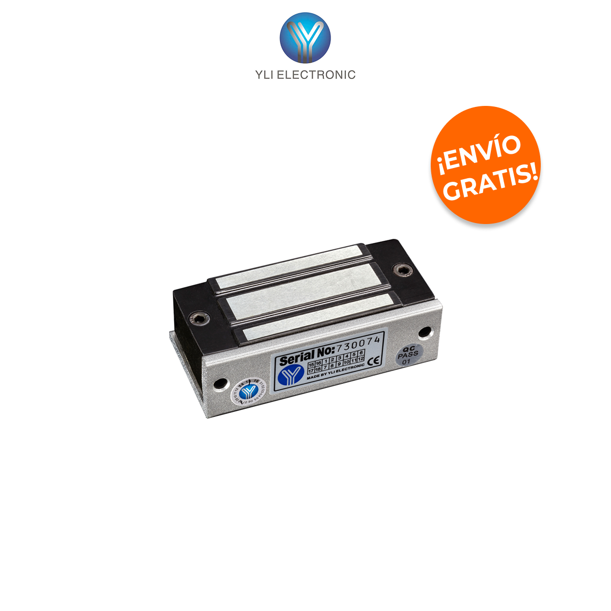 YLI ELECTRONIC YM-60 Cerradura Magnética de 60kg (120lb) para Muebles y Puertas Ligeras