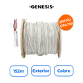 GENESIS 3221-5012 Cable 2x16 AWG Blindado 100% Cobre con Certificación Plenum 152m