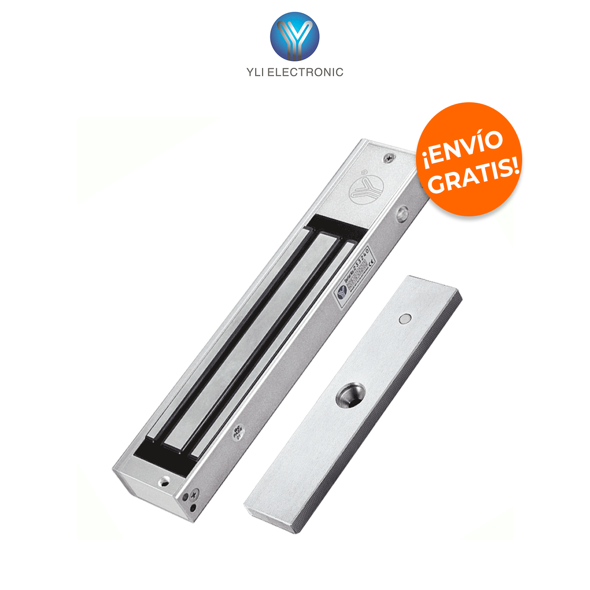 YLI ELECTRONIC YM-280N(LED) Cerradura Magnética 280kg con Sensor de Estado y LED