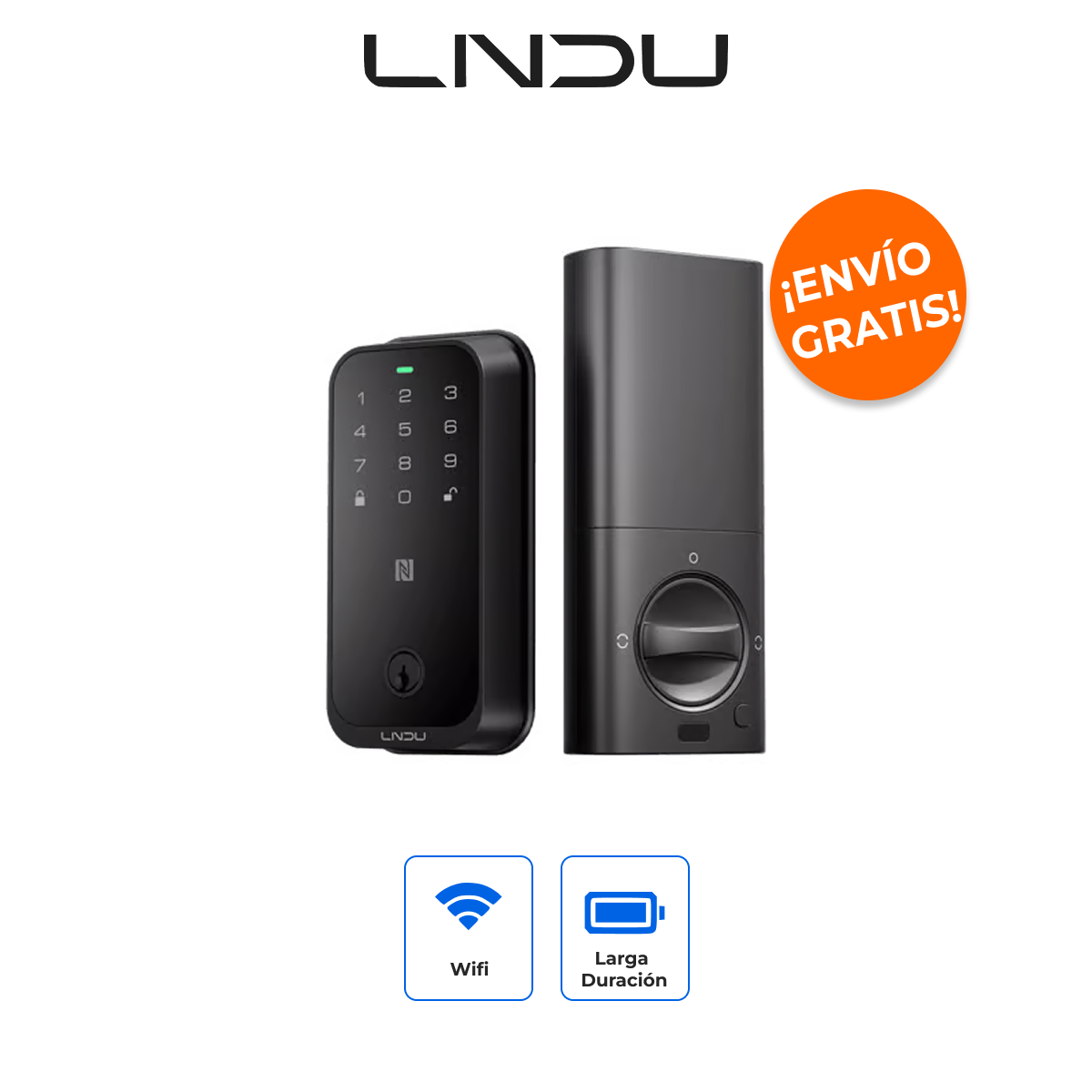 LNDU HK01W Cerradura Inteligente WiFi compatible con Apple HomeKit y Apple Home Key