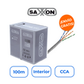 Saxxon OUTP5ECCA100G Bobina Cable UTP Cat5e CCA 100m Gris