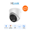 HiLook IPC-T220HA-LUC Cámara IP Domo 2MP Dual Light Micrófono PoE