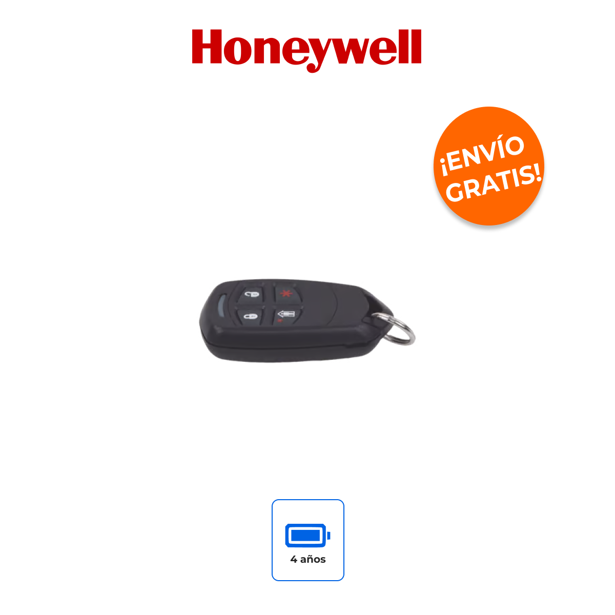 HONEYWELL 5834-4 Control Remoto Inalámbrico de 4 Botones para Serie 5800