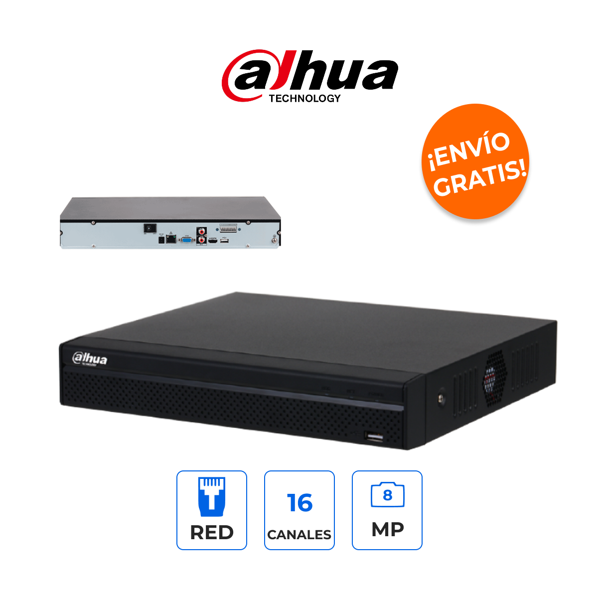 Dahua DHI-NVR4216-4KS3 NVR 16 Canales 4K 8MP Grabador de Red