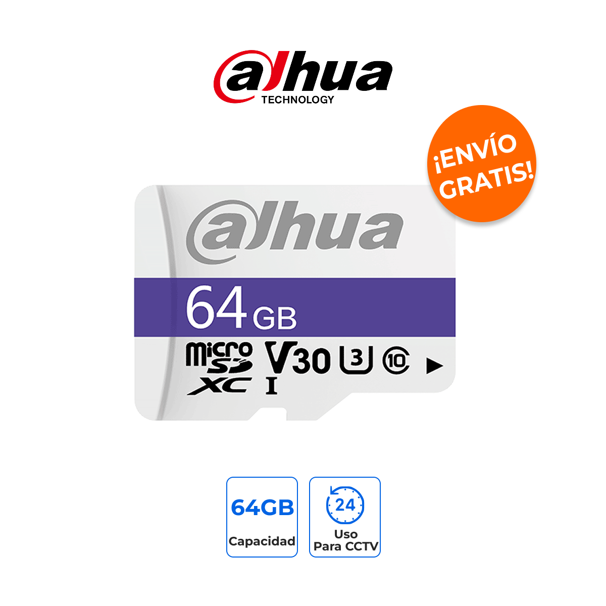 Dahua DHI-TF-C100/64GB Memoria MicroSD 64GB Videovigilancia