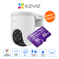 Ezviz KIT-CSH8C-32GB Cámara Wi-Fi 360° Exterior 3MP Autoseguimiento y Memoria 32GB