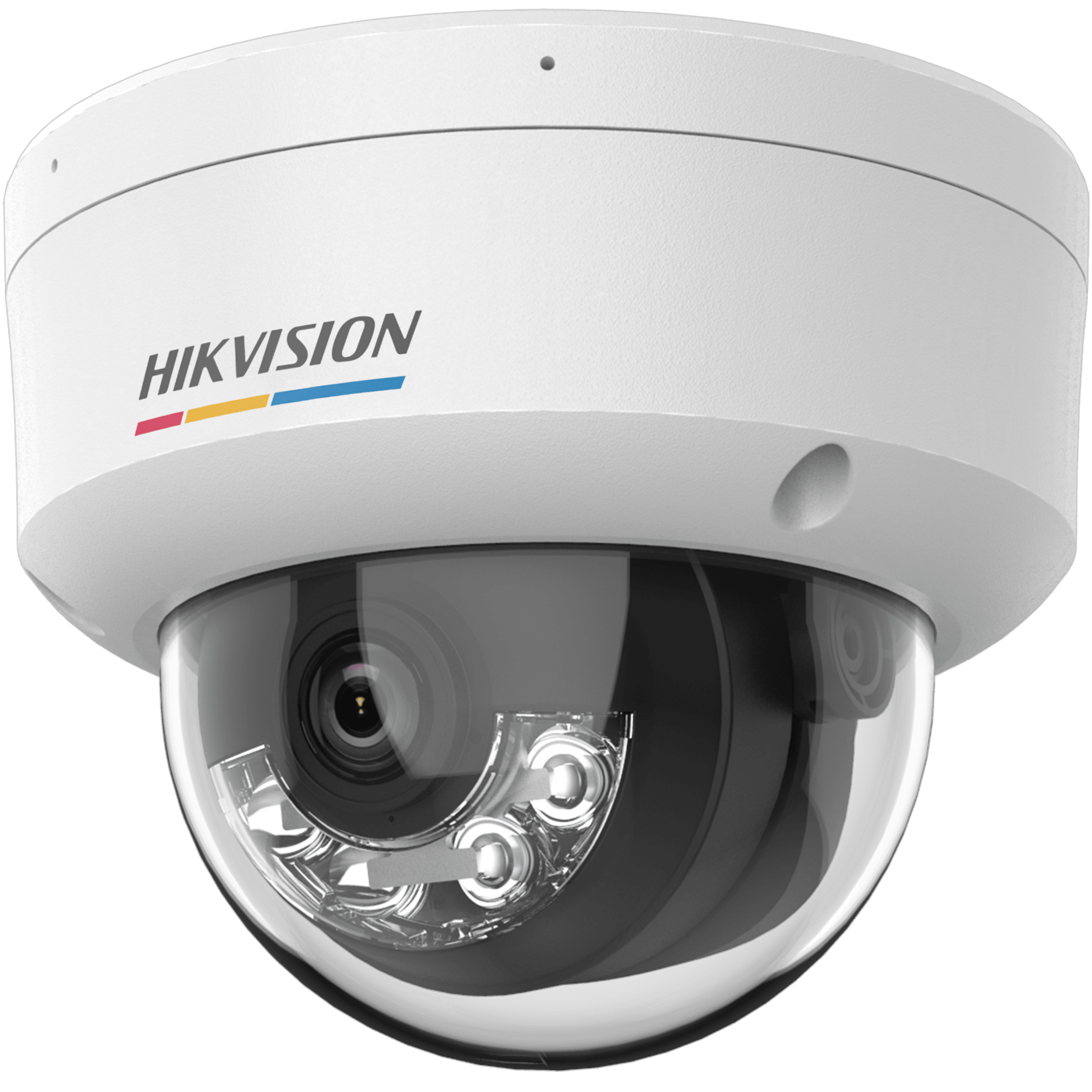 [ColorVu 3.0 + MD 3.0] Domo IP 4 Megapixel / Lente 2.8 mm / 30 mts IR + 30 mts Luz Blanca / Micrófono Integrado / ACUSENSE Lite / Exterior IP67 / IK08 / WDR 120 dB / PoE / Micro SD