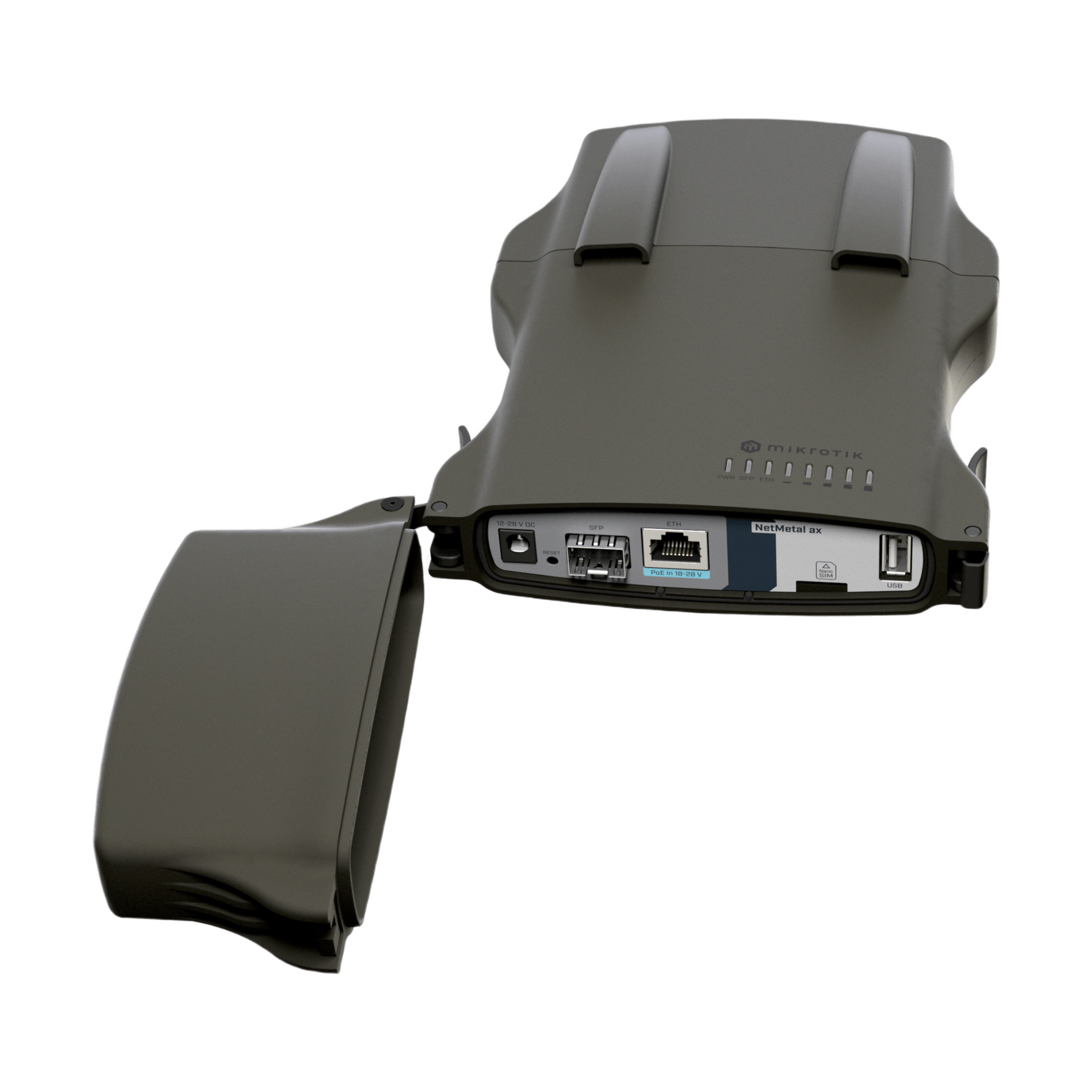 (NetMetal ax) – Radio conectorizado Wi-Fi 6 doble banda Gigabit y SFP+ 2.5G para exteriores